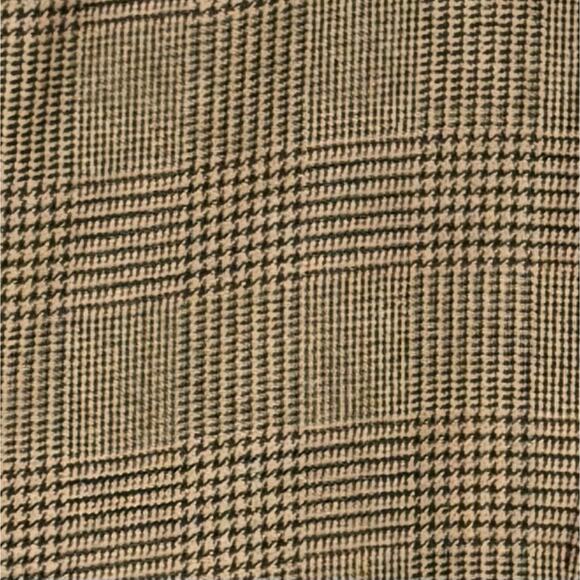 Club Room Men's 43R Double Breasted Sport Coat Wool Silk Gatsby Tan Brown Check - Picture 9 of 9